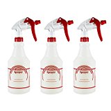 Houseables Spray Bottle Cleaner, Plastic, 32 Oz. Professional Sprayer, Adjustable Nozzle, Pack of 3 …