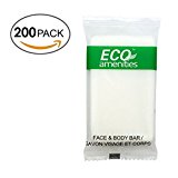 ECO Amenities Spa Sachet Individually Wrapped 0.5 ounce Cleaning Soap, 200 Bars per Case