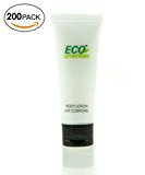 ECO Amenities Transparent Tube Flip Cap Individually Wrapped 30ml Body Lotion, 200 Tubes per Case